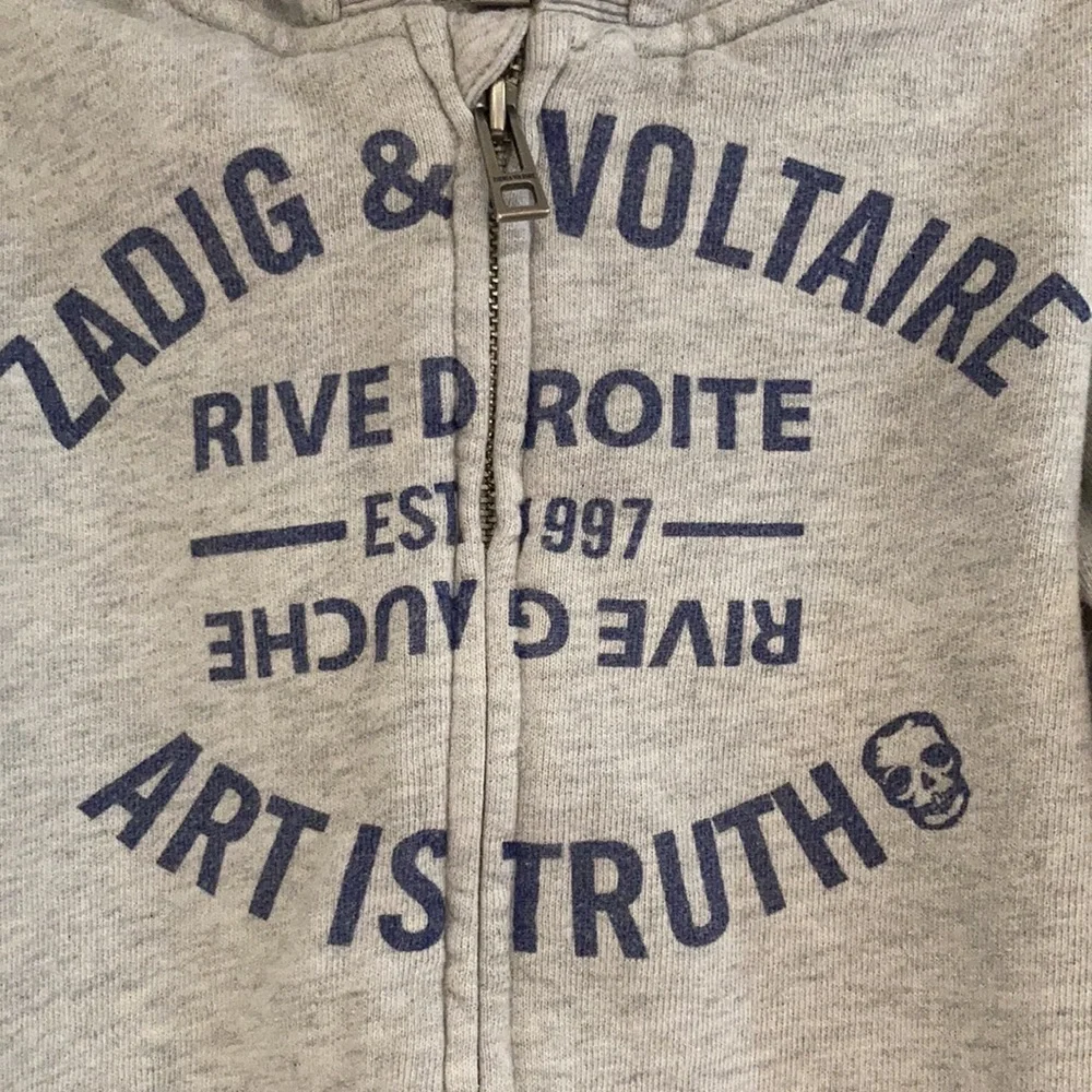 ZADIG & VOLTAIRE Gray hooded cardigan Size 2 - Picture 2 of 8